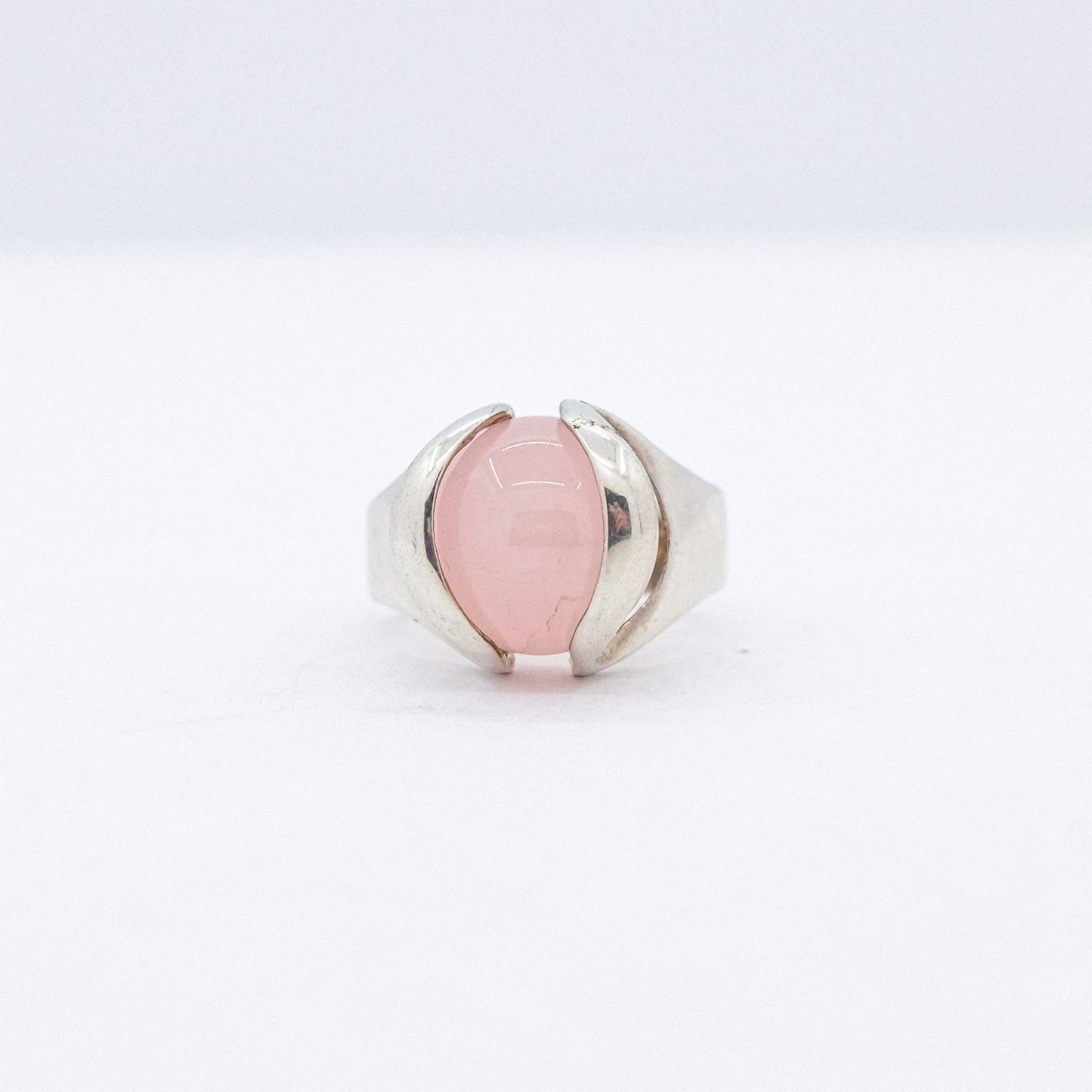 vintage rose quartz ring P47.N61.