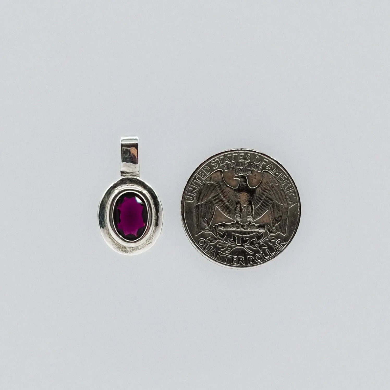 vintage dark amethyst pendant My Store