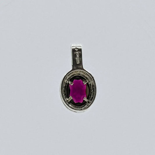 vintage dark amethyst pendant My Store