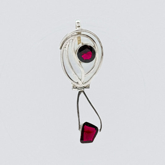 vintage garnet mystic charm My Store