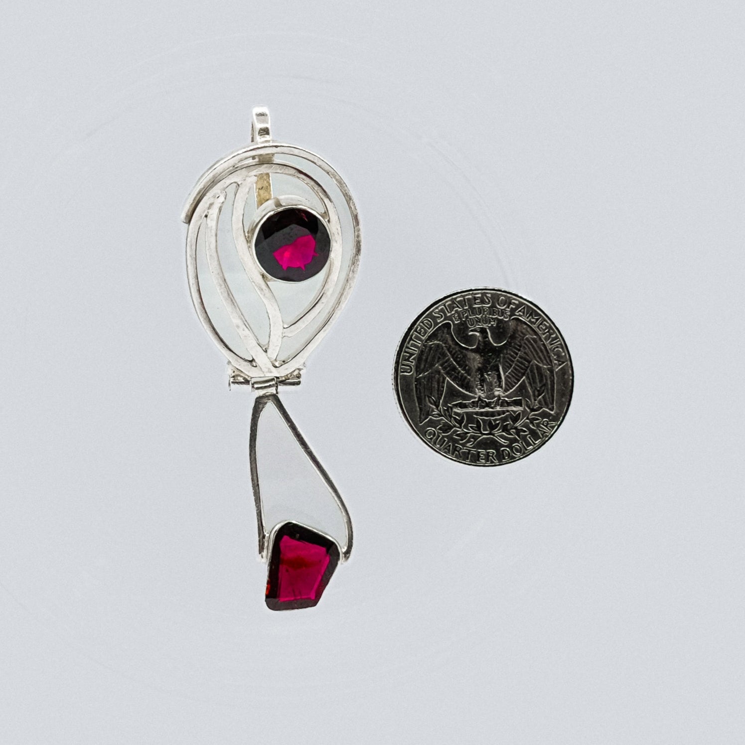 vintage garnet mystic charm My Store