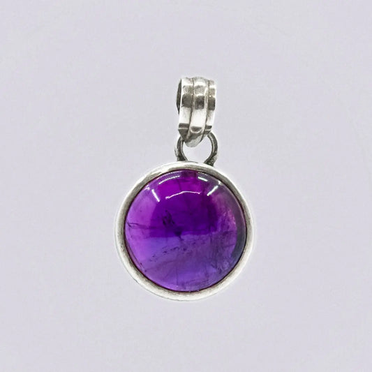 vintage amethyst pendant My Store