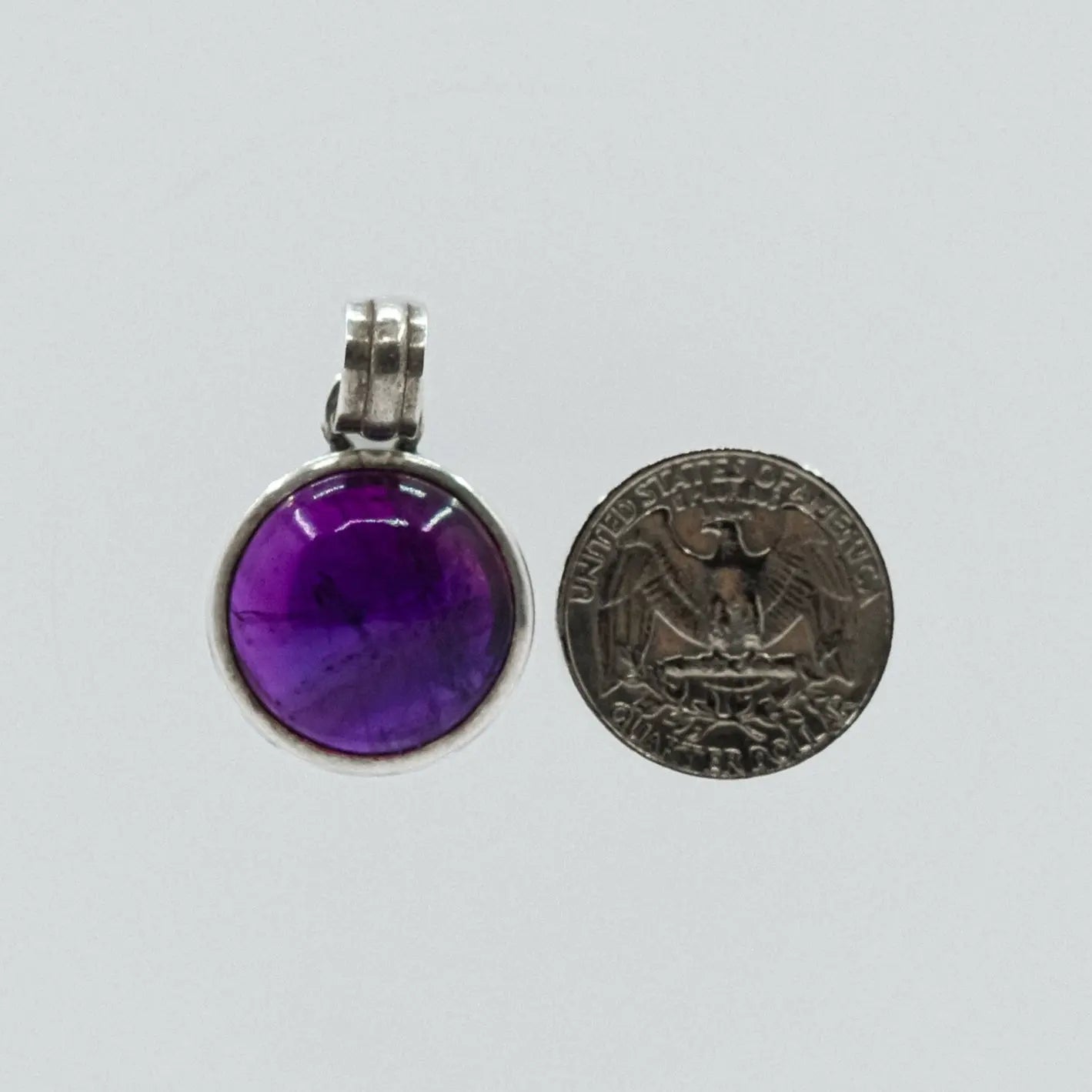 vintage amethyst pendant My Store