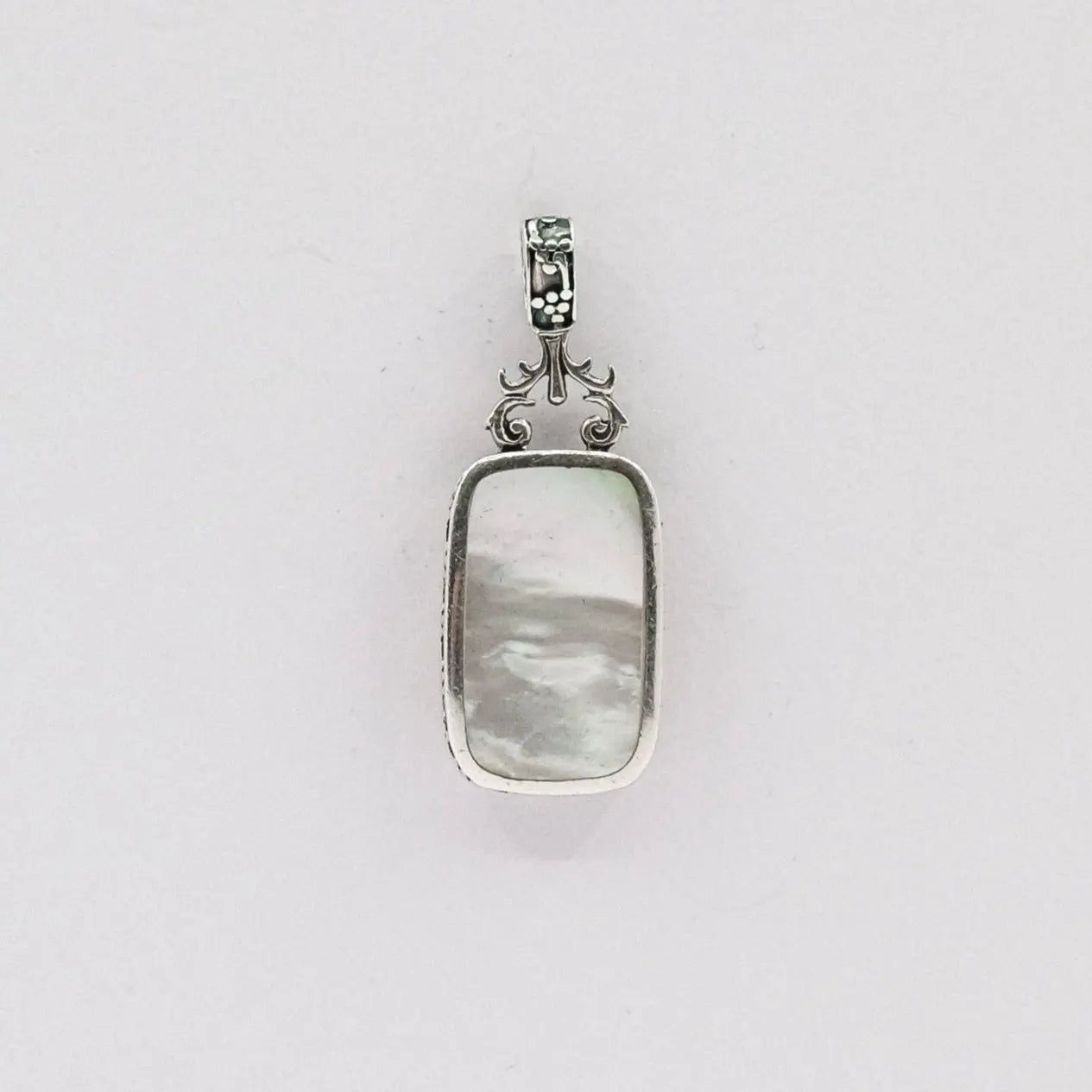 vintage double sided black onyx & mother of pearl charm My Store