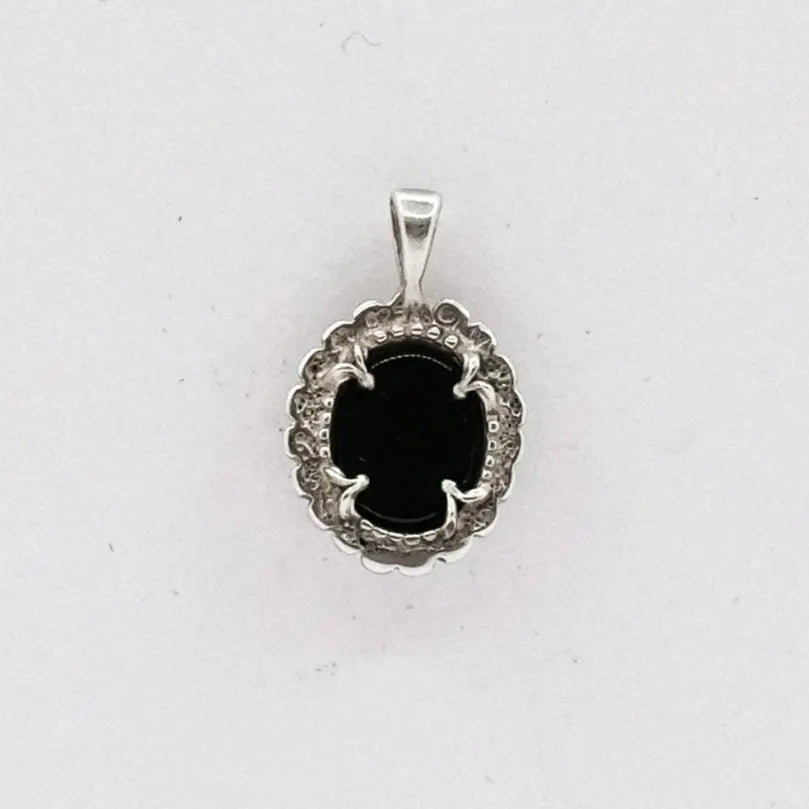 vintage black onyx charm My Store