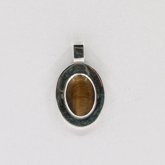 vintage tigers eye pendant My Store