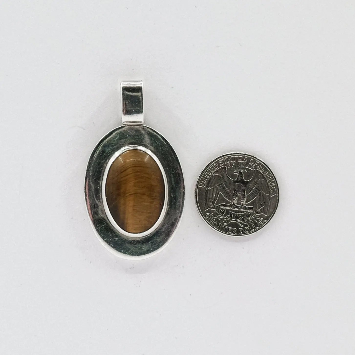 vintage tigers eye pendant My Store