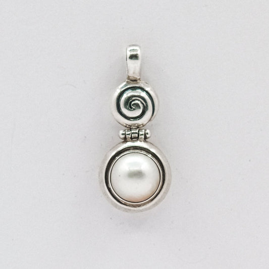 Serling silver vintage Perl pendent P47.N61.