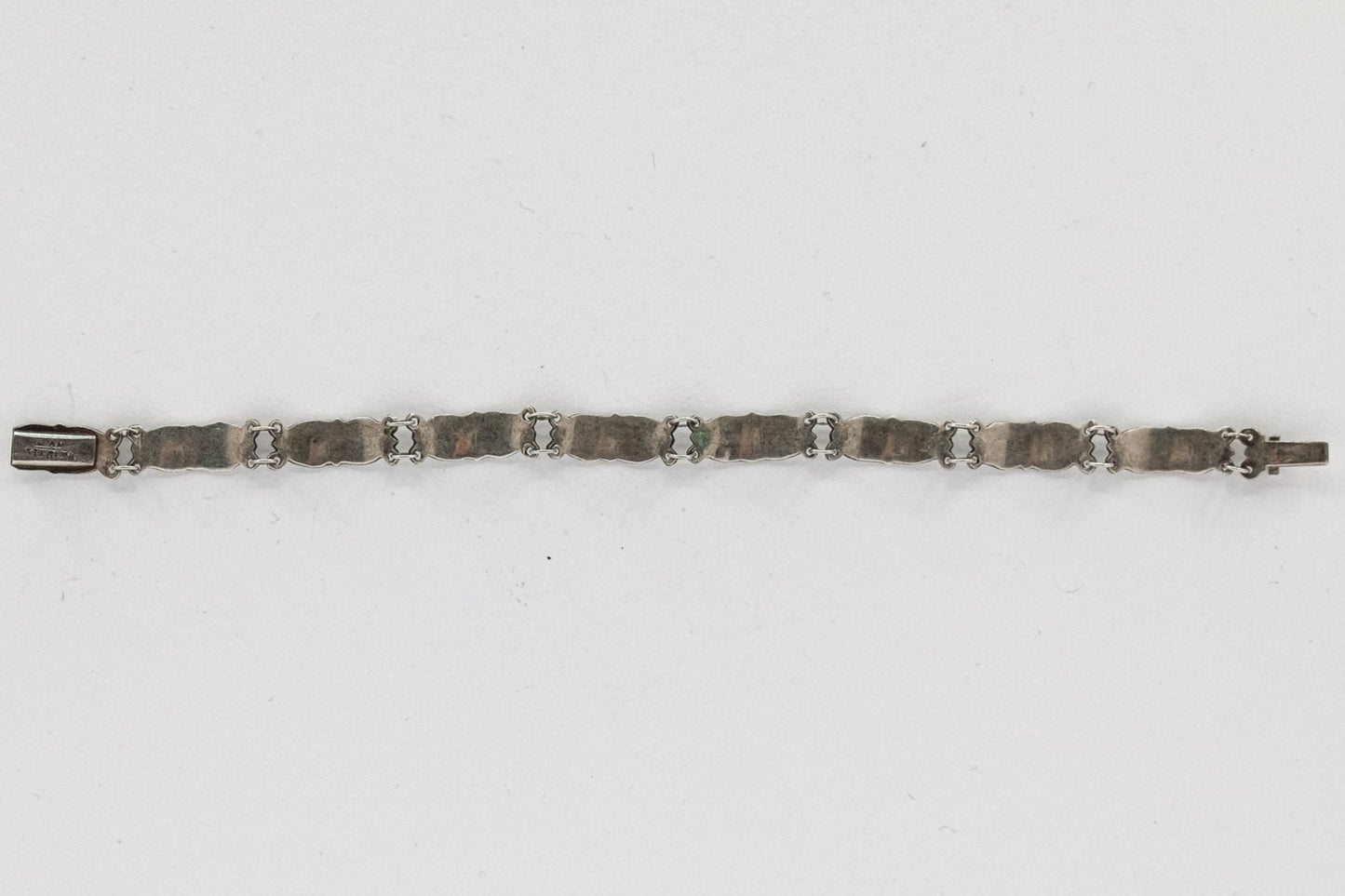 antique 7 inch siam white enamel bracelet My Store