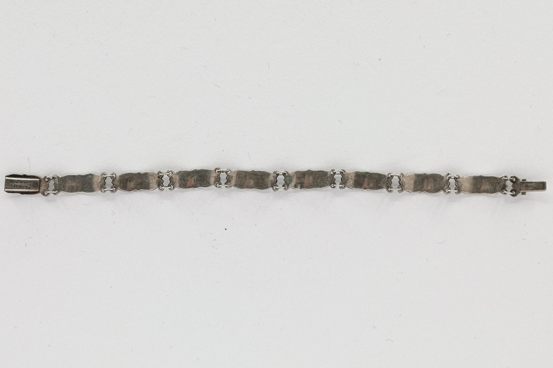 antique 7 inch siam white enamel bracelet My Store