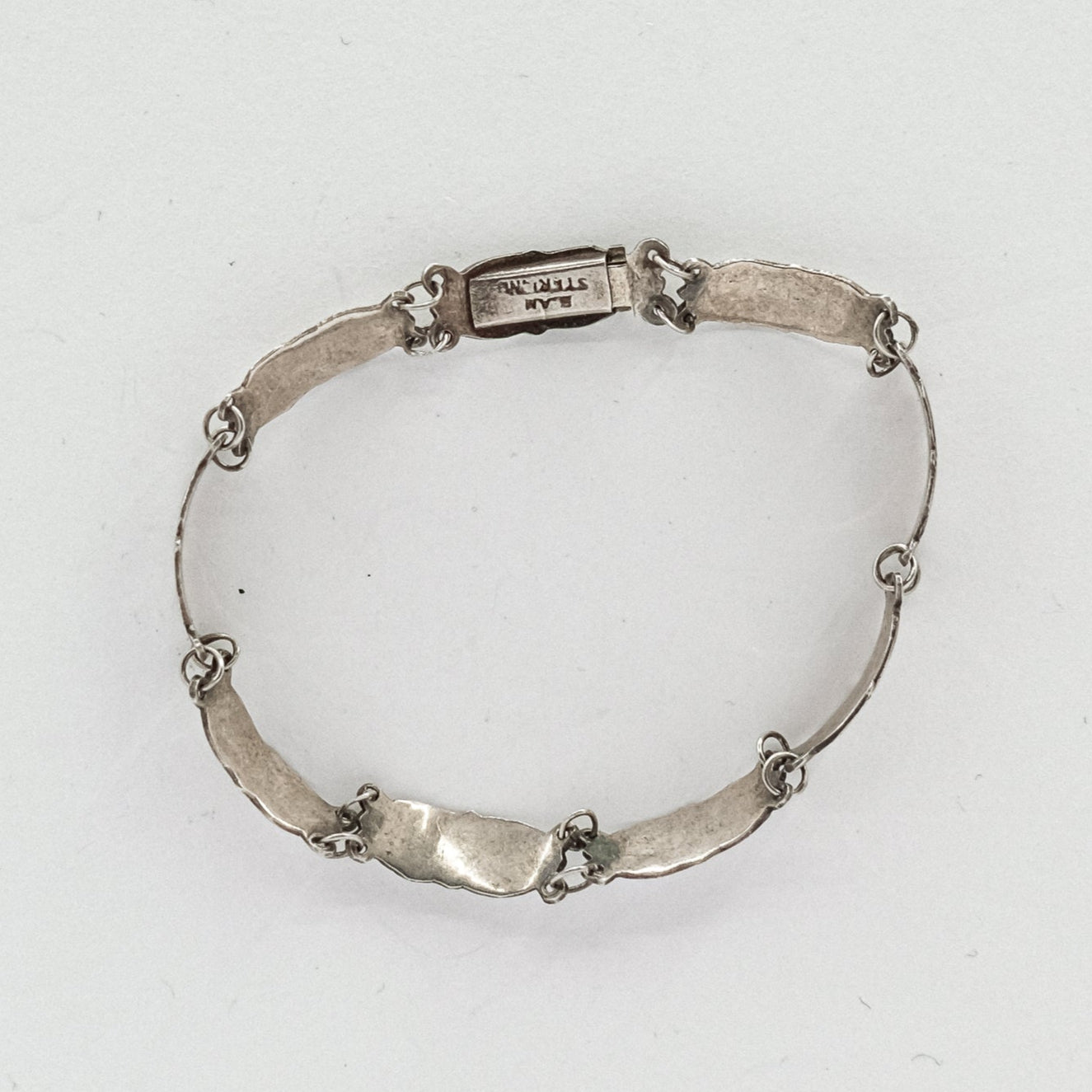 antique 7 inch siam white enamel bracelet My Store