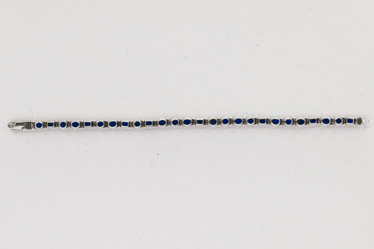 vintage 7.5 inch Lapis lazuli bracelet P47.N61.