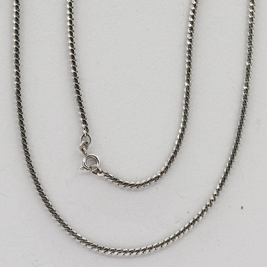 long 35 inch vintage sterling silver chain P47.N61.