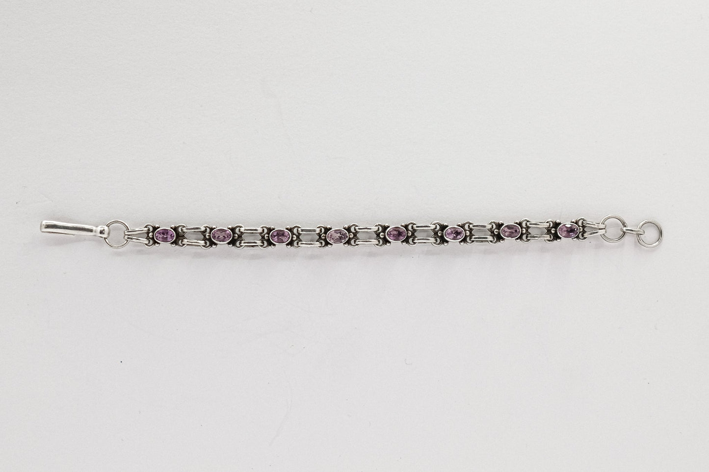 vintage 7.5 inch amethyst bracelet P47.N61.